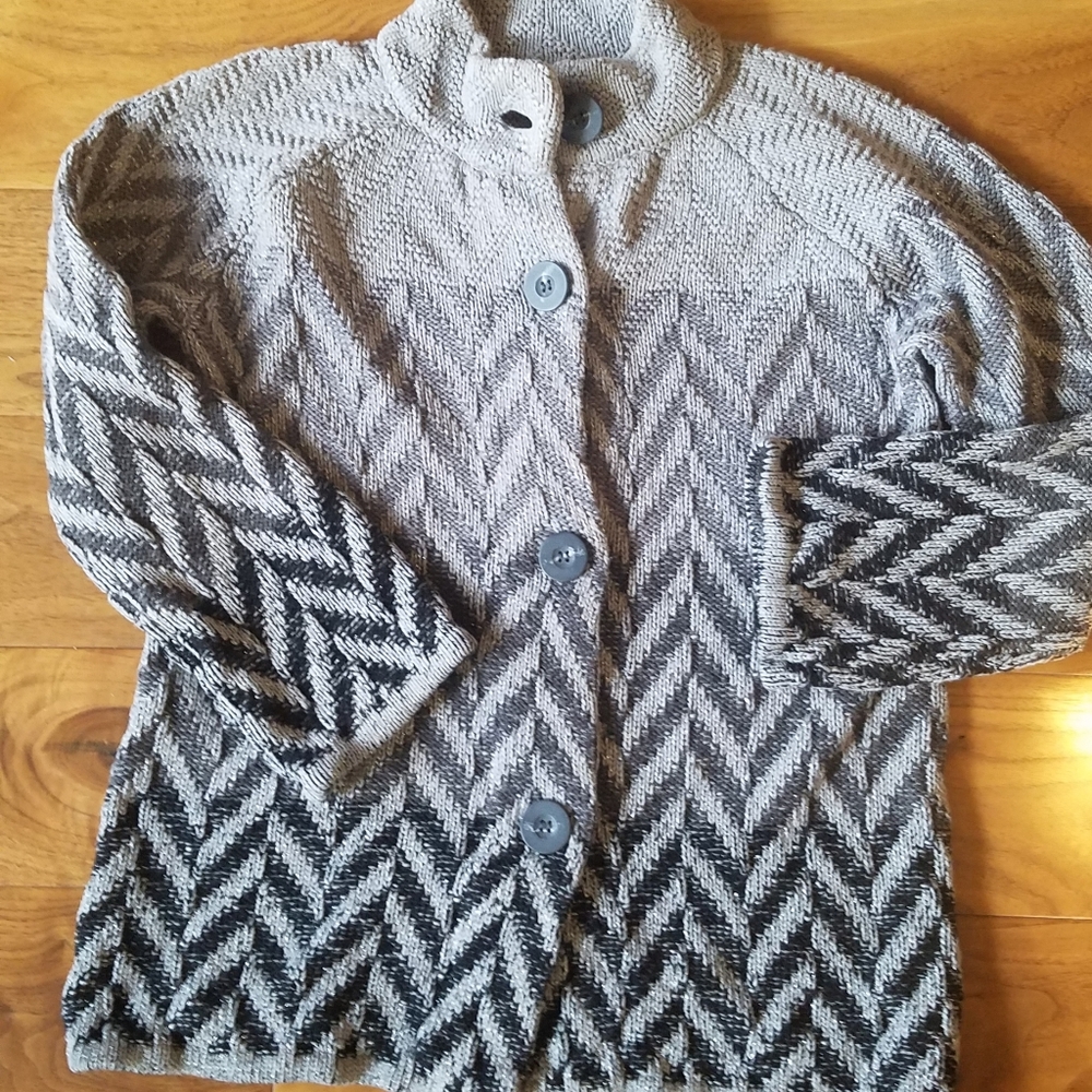 JM collection metallic thread cardigan